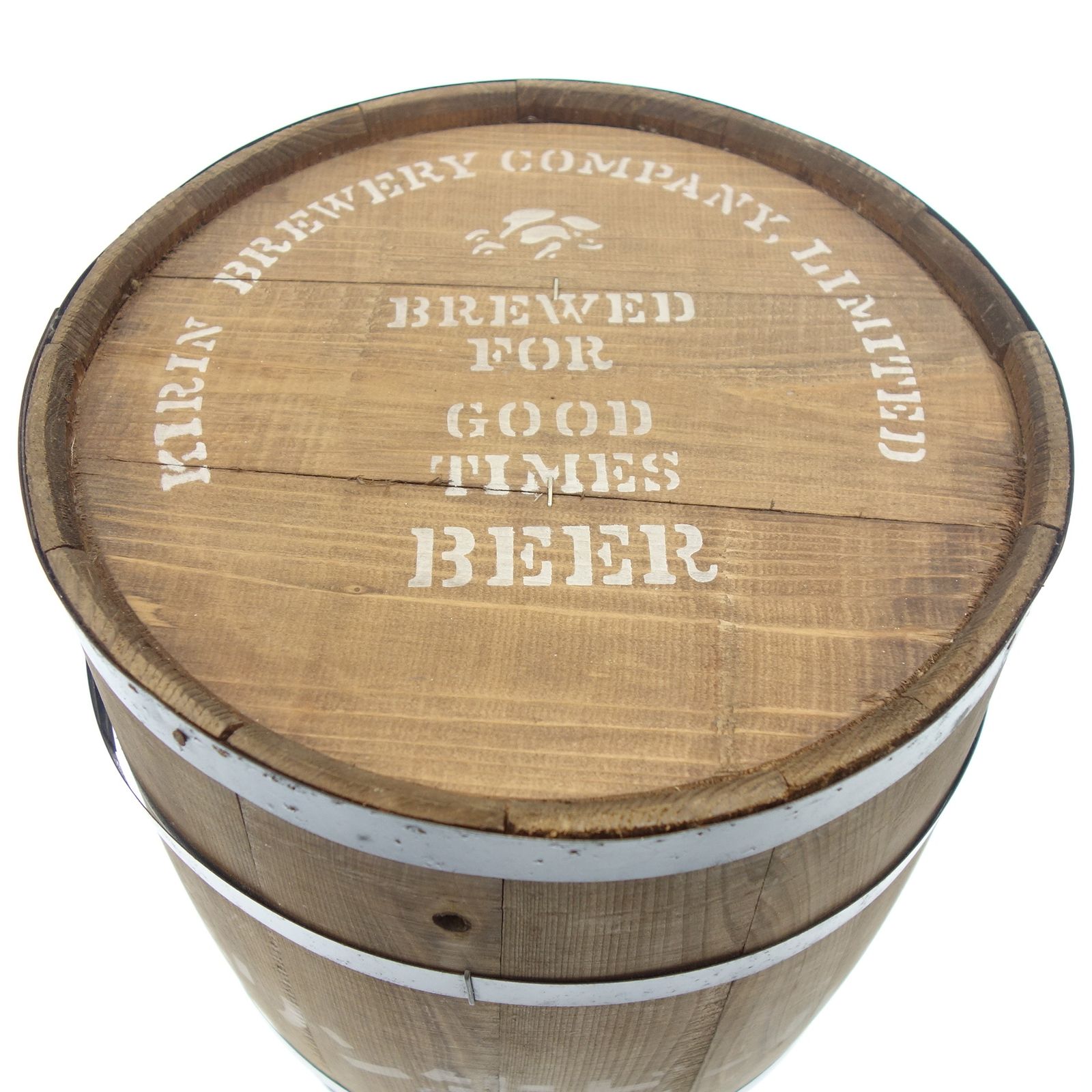 キリン　木製　木樽 キリン 生ビール 酒樽 木製樽 空樽 インテリア KIRIN 2【7F