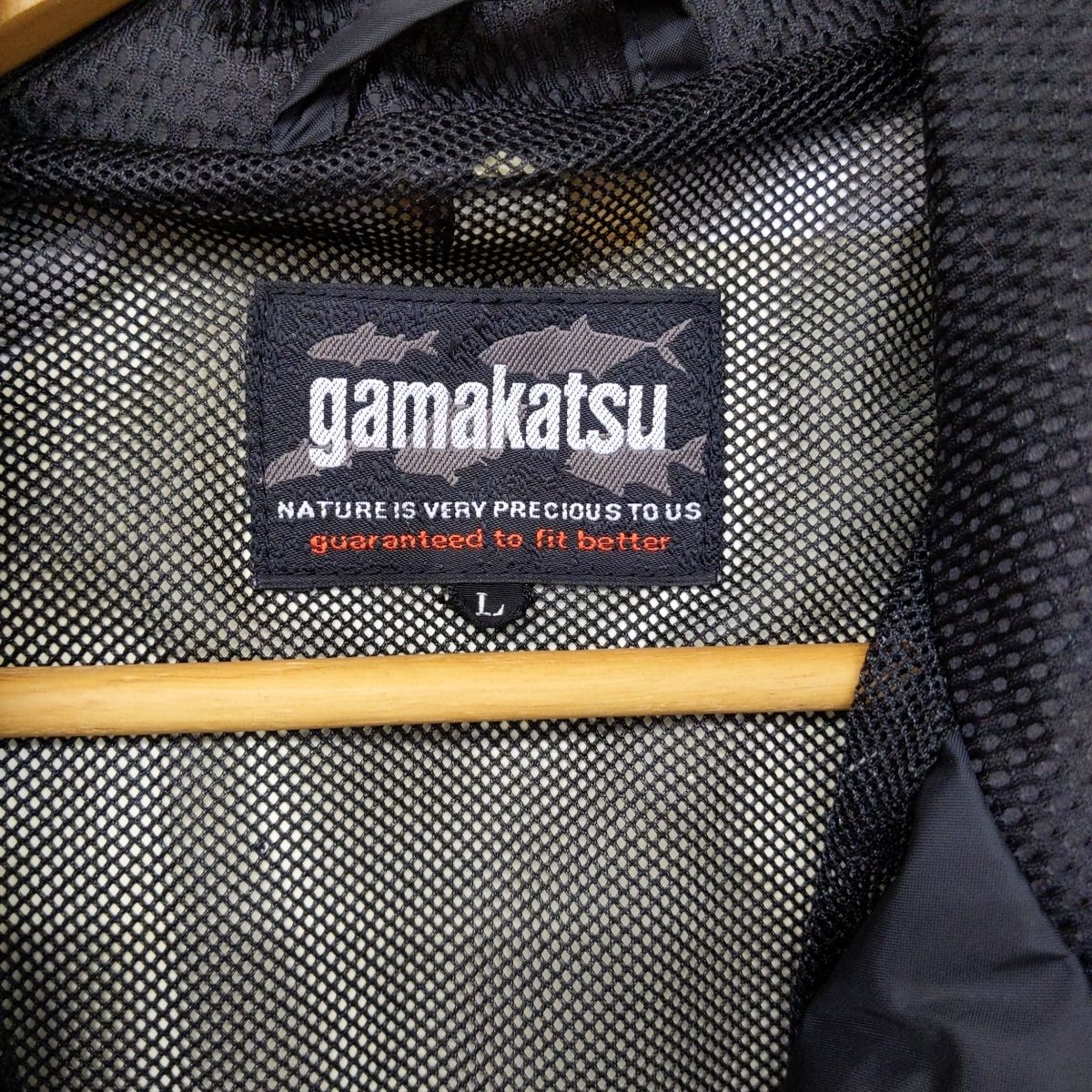 中古品】がまかつ ゴアテックス 上下セット レインスーツ L