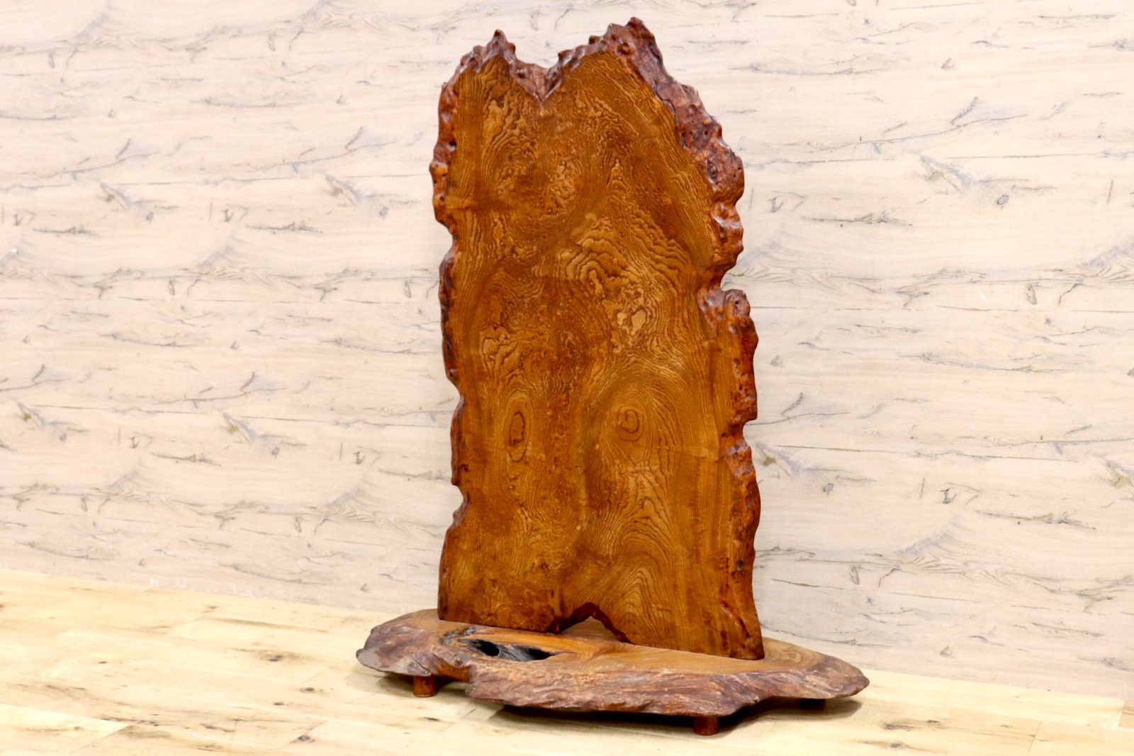 GMIH148○天然木 一枚板 衝立 パーテーション 間仕切り 飾り板 古民家 和家具 和モダン 座敷 玄関飾り オブジェ