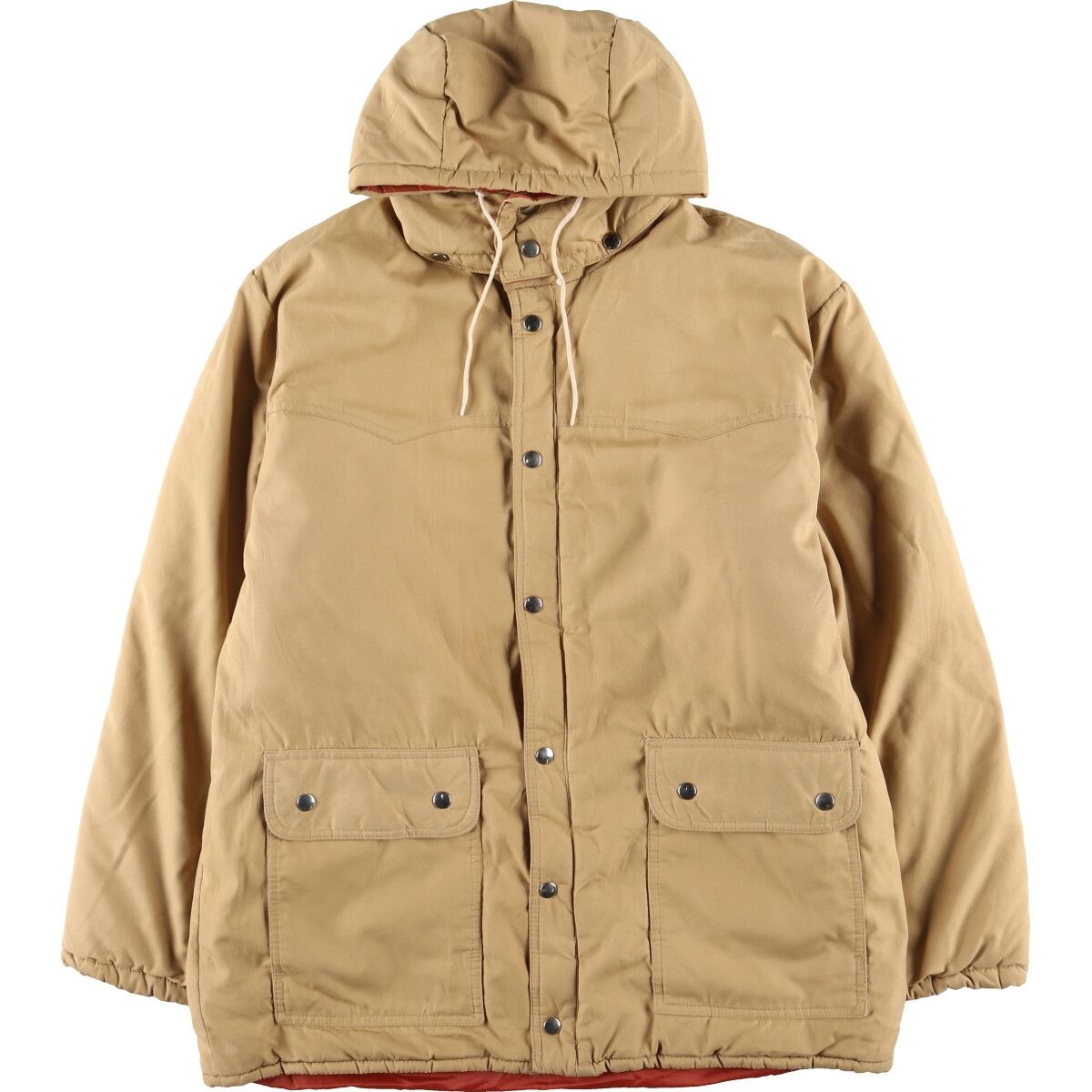 古着 70年代 ジェイシーペニー J.C.Penney 中綿パーカー パファージャケット メンズXL ヴィンテージ/eaa409692