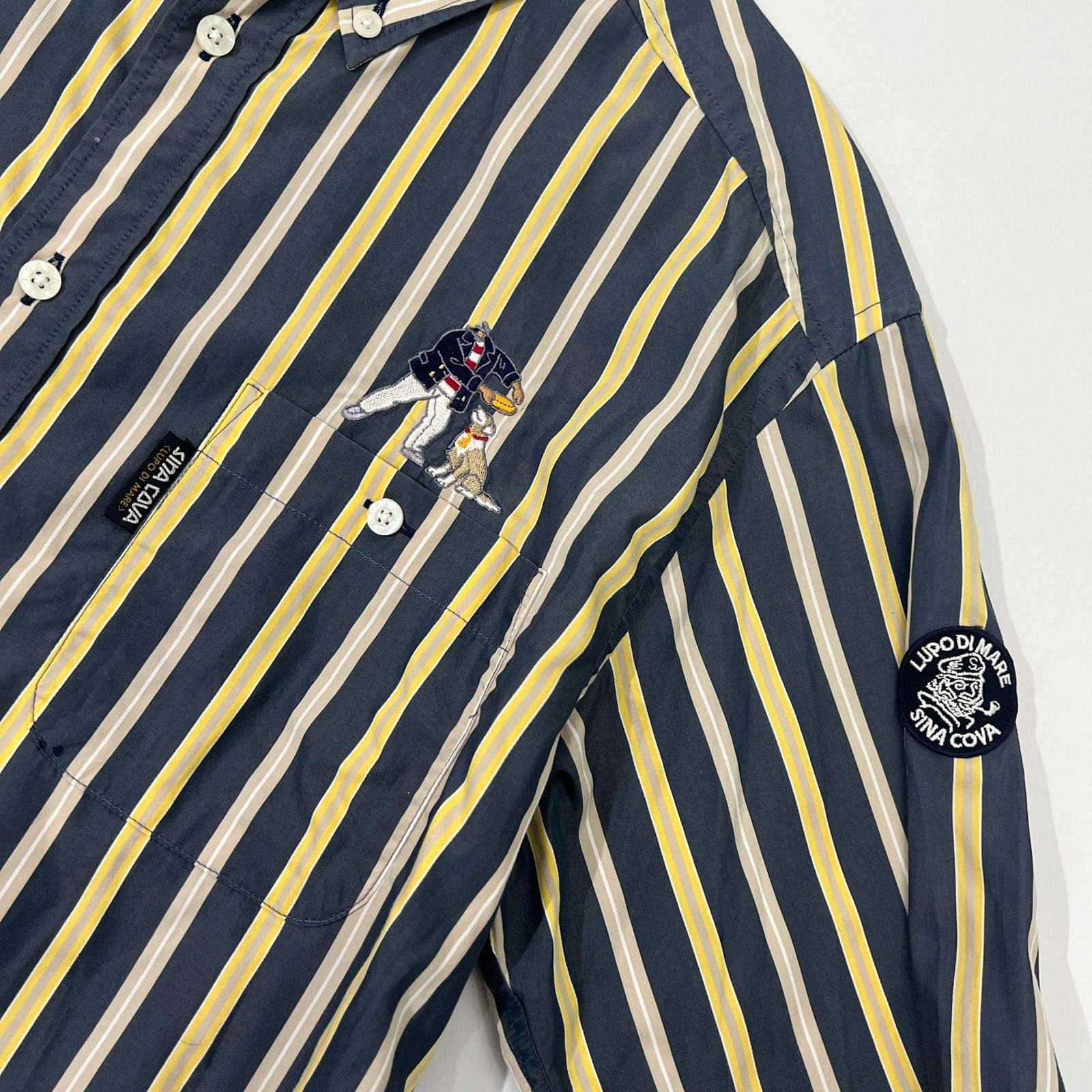 シナコバ　ストライプシャツ ストライプ デニムシャツ 24224030