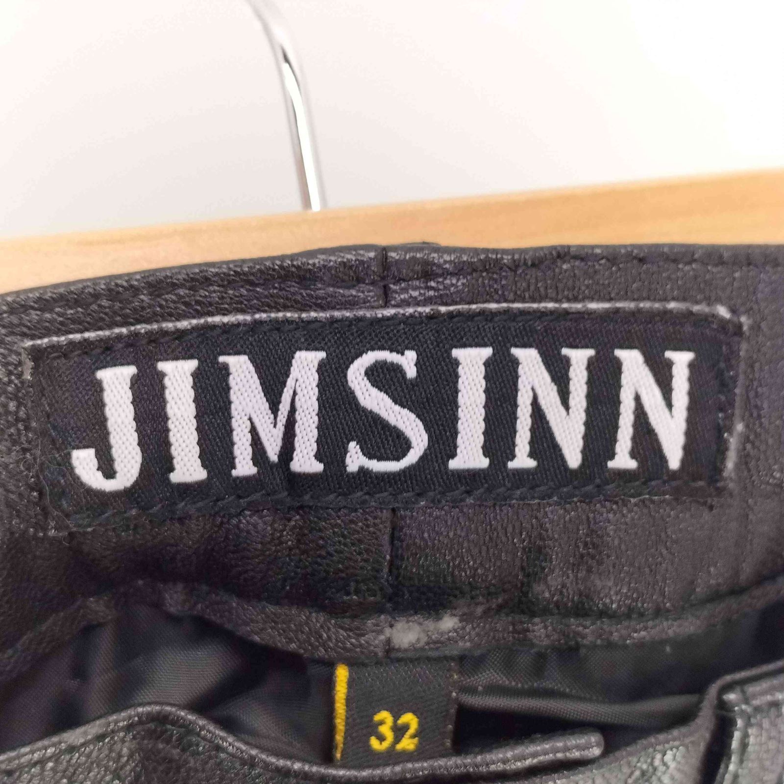 ユーズドフルギ USED古着 JIMSINN レザー パンツ メンズ 32