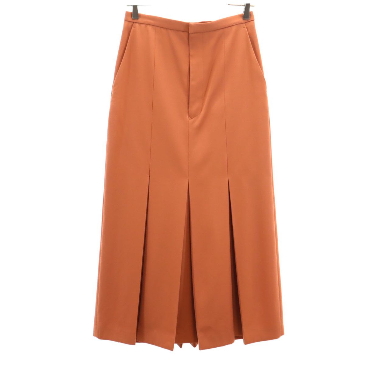 AURALEE オーラリー 日本製 ロング丈 ボックス プリーツスカート