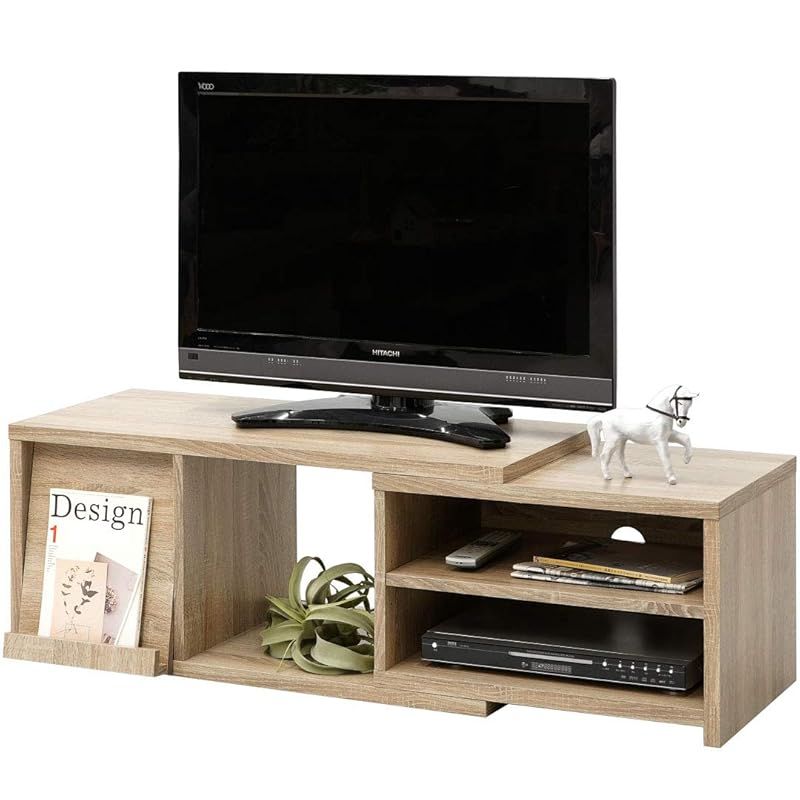 LITENStaD フラップ収納付き 伸縮テレビ台 オーク 00-350-ok 1