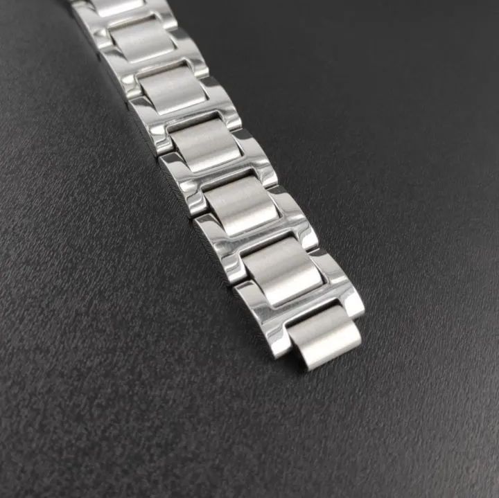 18mm 腕時計 凸型 社外品 ブレスレット シルバー×ゴールド