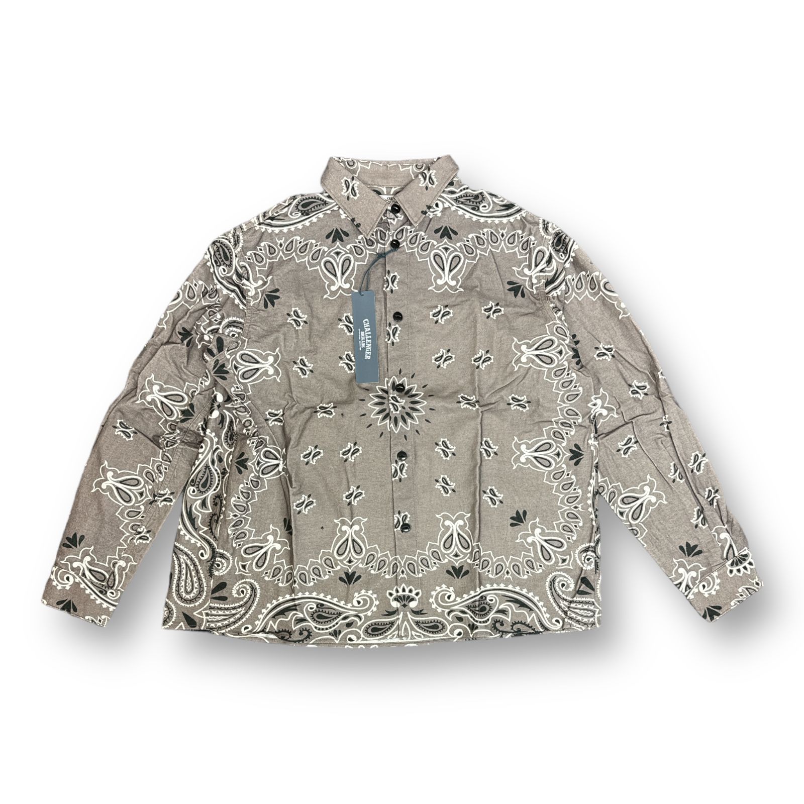 定価24200円 新品 CHALLENGER 23AW L/S BANDANA NEL SHIRT バンダナ柄 
