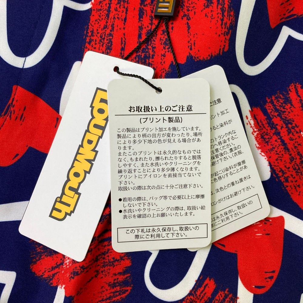 サイズ：XL LOUD MOUTH ラウドマウス  ロングパンツ Scribble Hearts Navy ネイビー系 [240101457225] ゴルフウェア メンズ ストスト サイズ：XL LOUD MOUTH ラウドマウス ロングパンツ Scribble