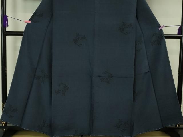 平和屋本店■極上　本場大島紬　200亀甲　南天枝葉丸文　ゑり善扱い　逸品　未使用　DZAA5556kh5 平和屋本店□極上 本場大島紬 200亀甲 南天枝葉丸文 ゑり善扱い 逸品