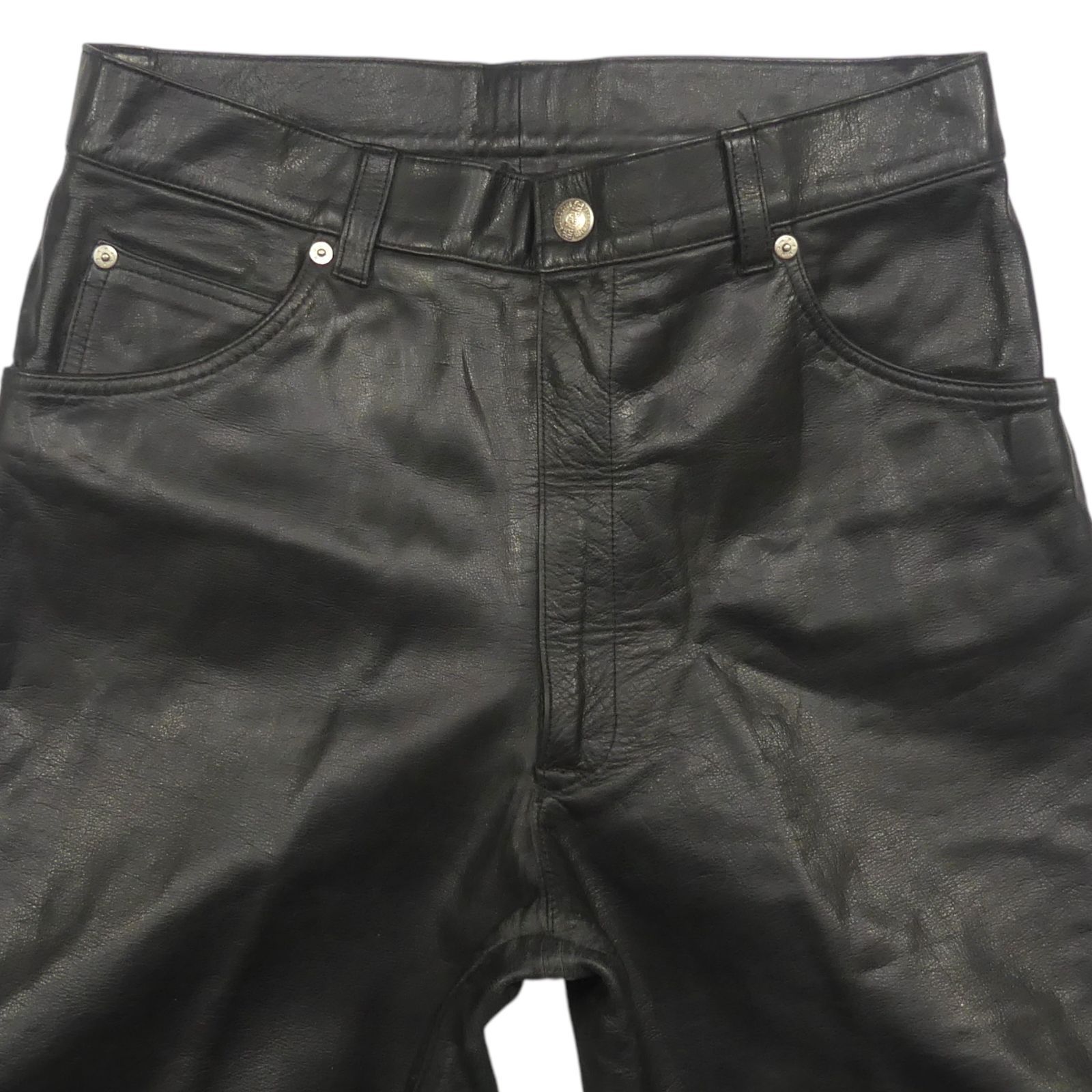 ナカタケ製　革パンツ　LLサイズ NAKATAKE ナカタケ レザーパンツ 本革 メンズ 黒 XL 革パンツ 本皮