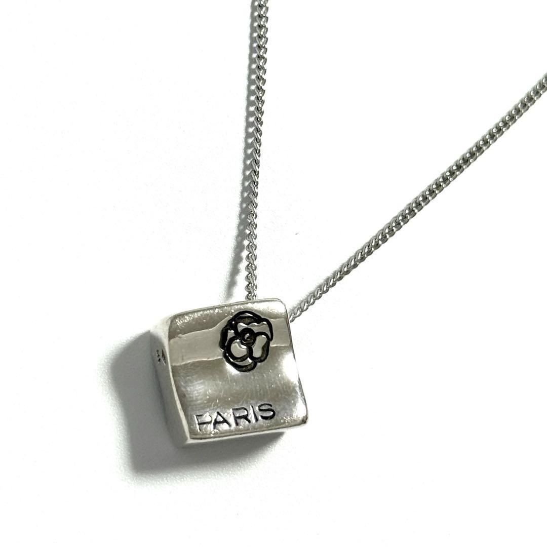 希少】シャネル ペンダント ネックレス シルバー ココ カメリア