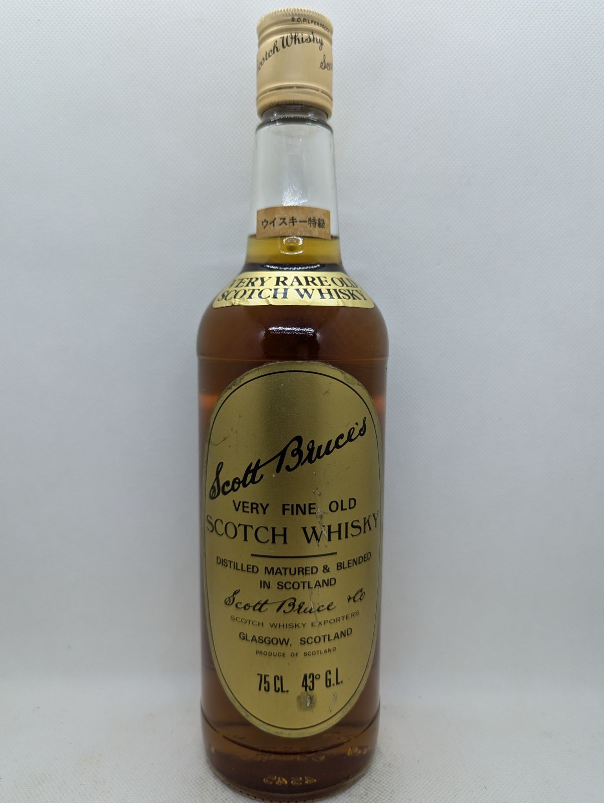 オールドボトル】Scott Bruce's 特級 Very Fine Old Blended オールドボトル】Scott Bruce's 特級 Very Fine Old Blended