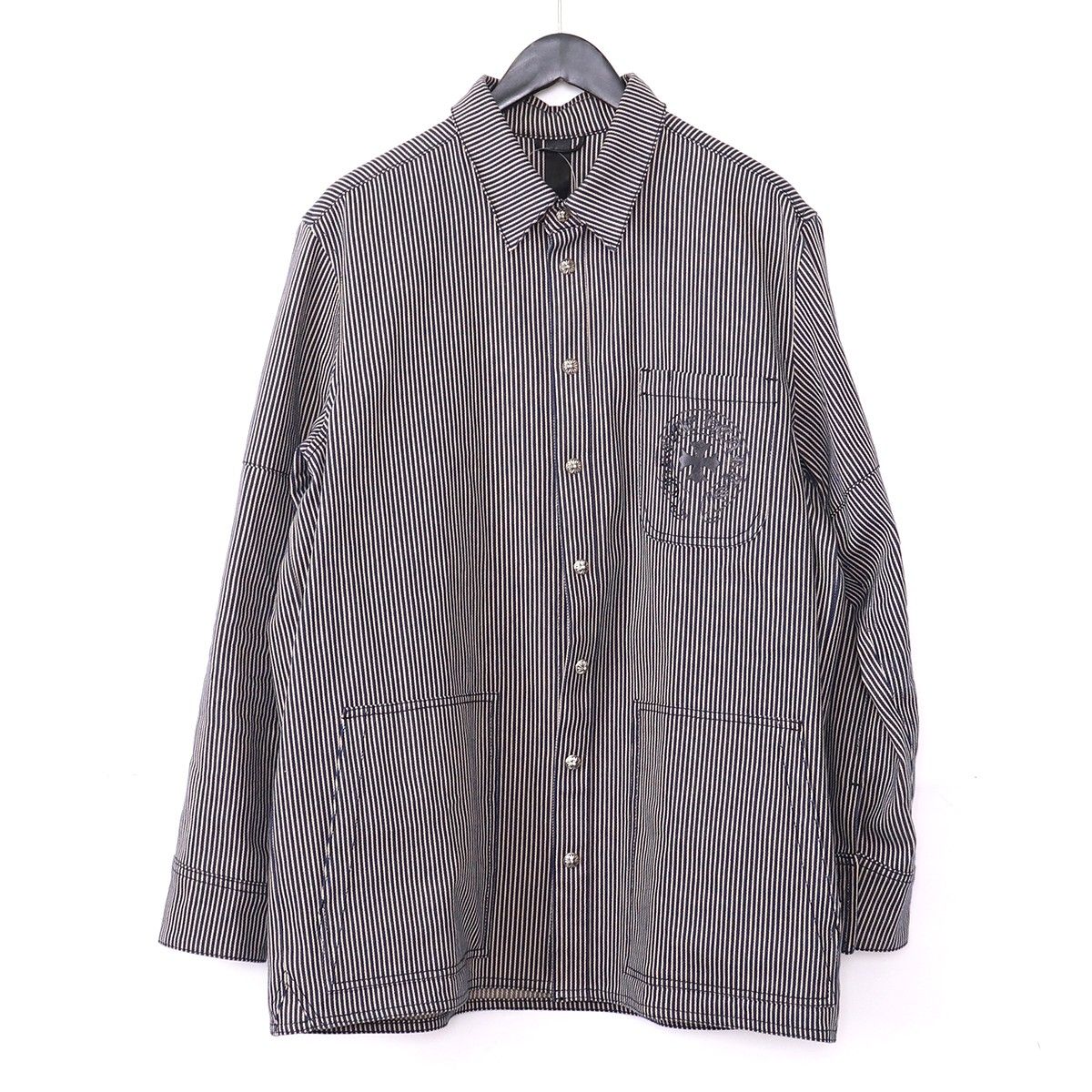 CHROME HEARTS LAST BITE STRIPE SHIRT | agb.md