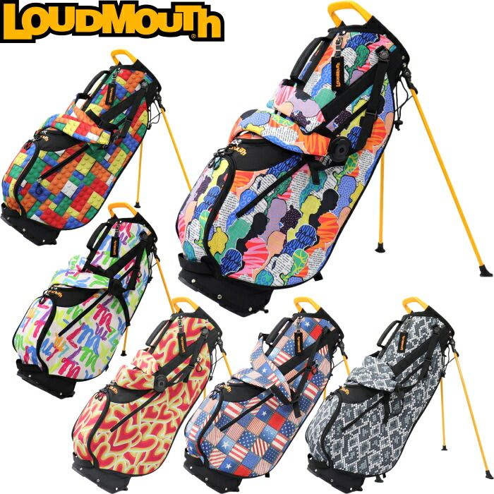 Loudmouth - ラウドマウス　スタンドキャディーバック Amazon.co.jp: ラウドマウス 8.5型 スタンド キャディバッグ 多