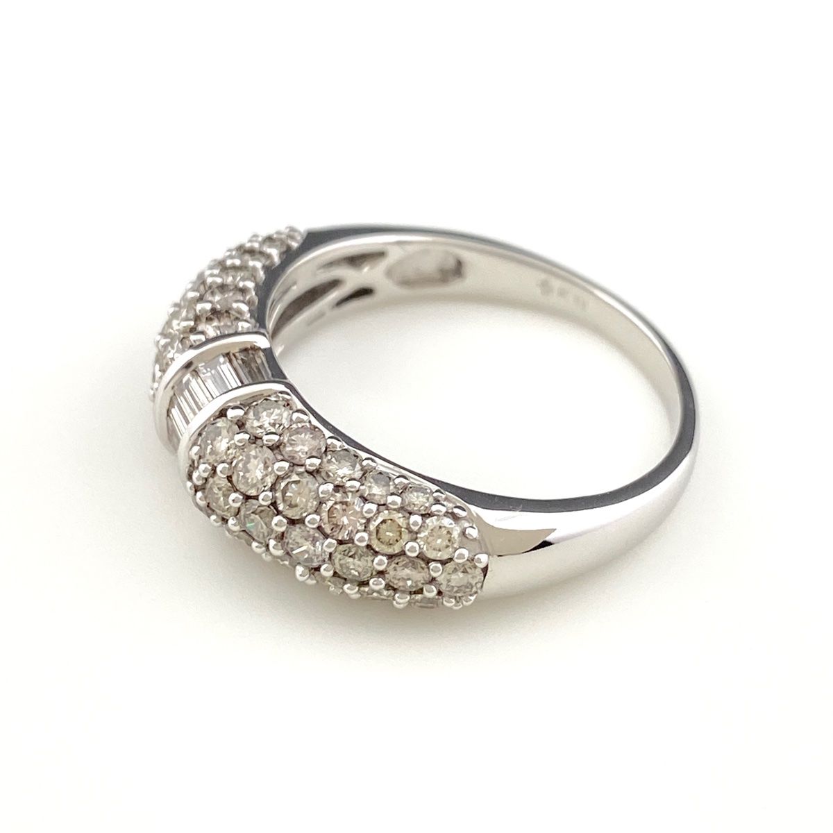 GSTV メレダイヤ デザインリング WG ホワイトゴールド 指輪 リング  