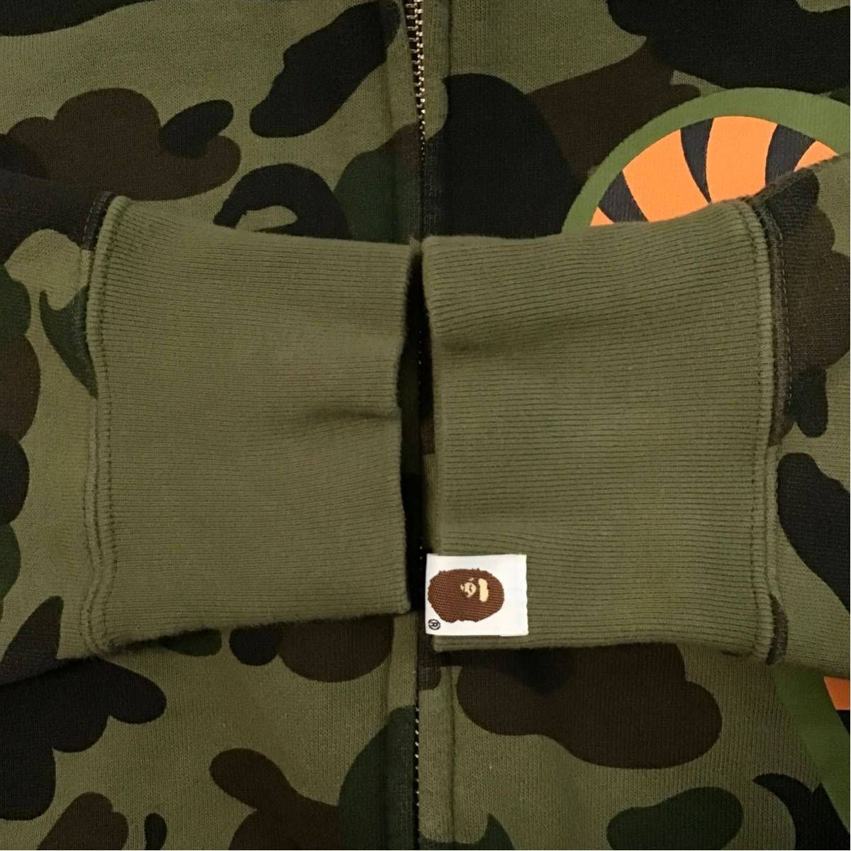 1st camo green シャーク パーカー Lサイズ shark full zip hoodie a
