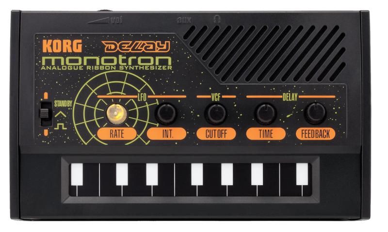 KORG 手のひらサイズ アナログ シンセサイザー monotron DELAY モノトロン ディレイ シンプルなレイアウトで入門用に最適 スピーカー内蔵 ヘッドフォン使用可 どこでも使えるコンパクト