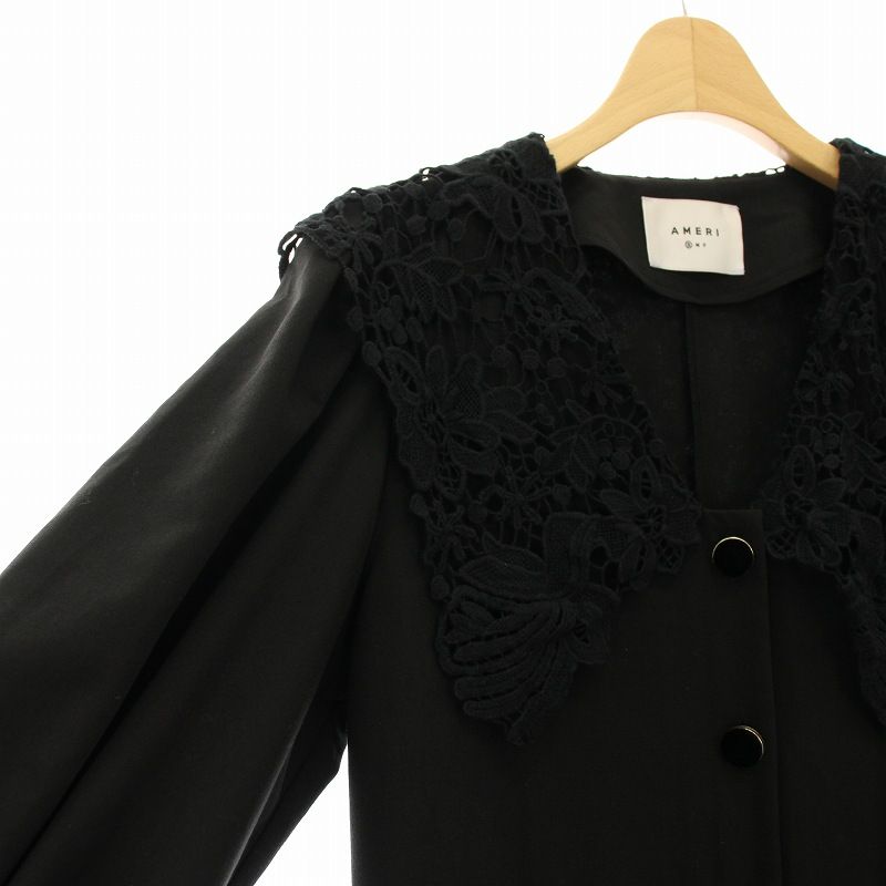 AMERIヴィンテージ 【S】セーラーレースカラージャンプスーツ