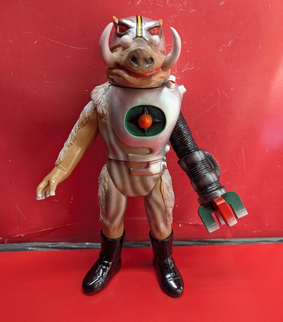 東映レトロアクションコレクション ジシャクイノシシ 未開封品 メディコム・トイ 東映レトロソフビコレクション 仮面ライダーアマゾン