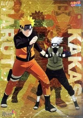 中古】ポスター（アニメ） A3クリアポスター ナルト＆カカシ