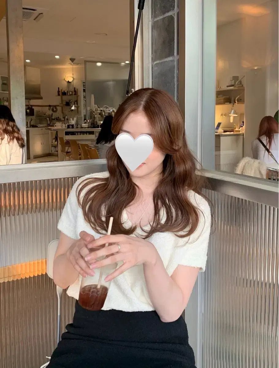 ル セプテンバー ブークレ フレンチテリー ニット アイボリー