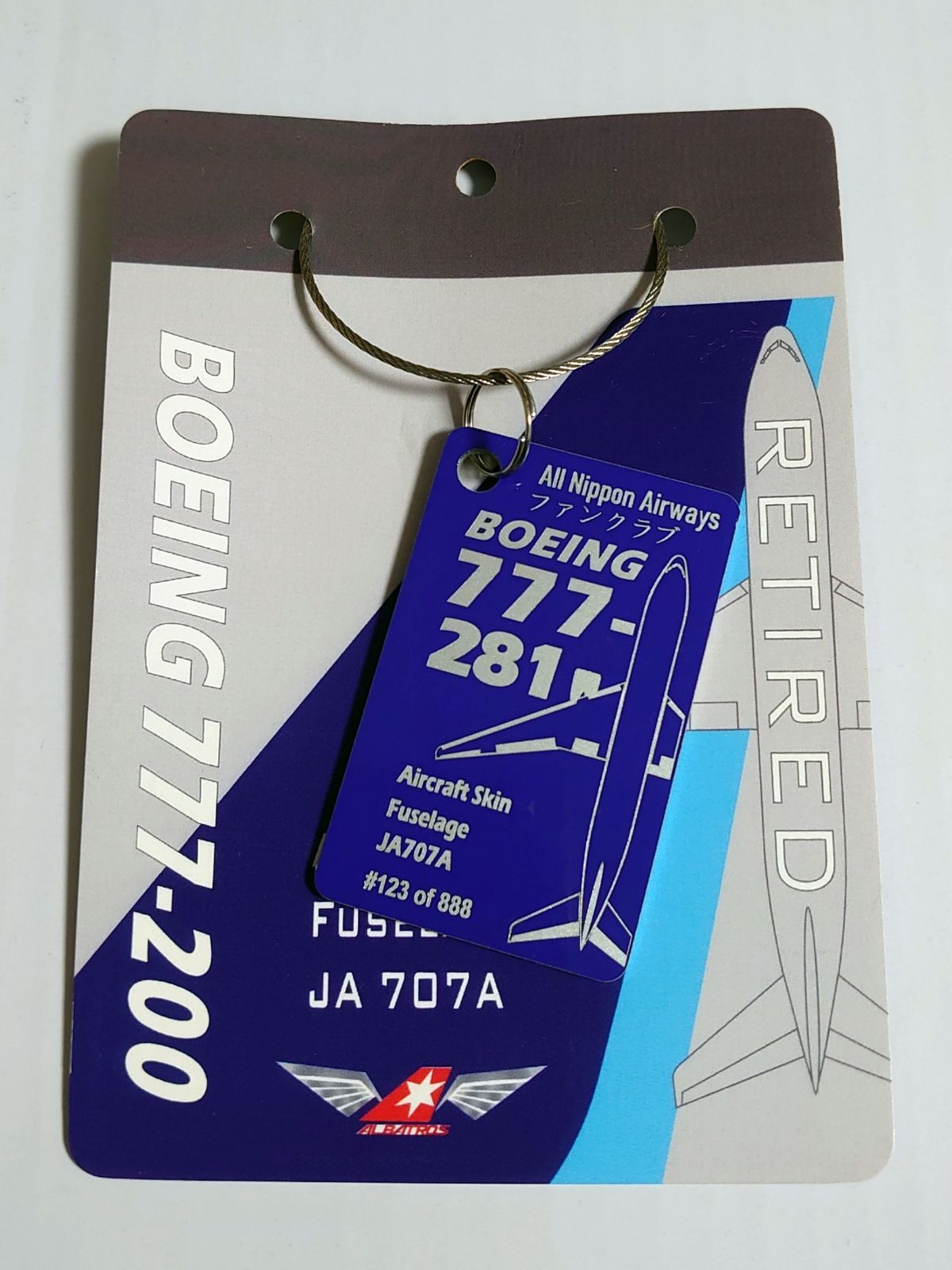 ALBATROS ANA 777-200ER JA707A 胴体パネルタグ