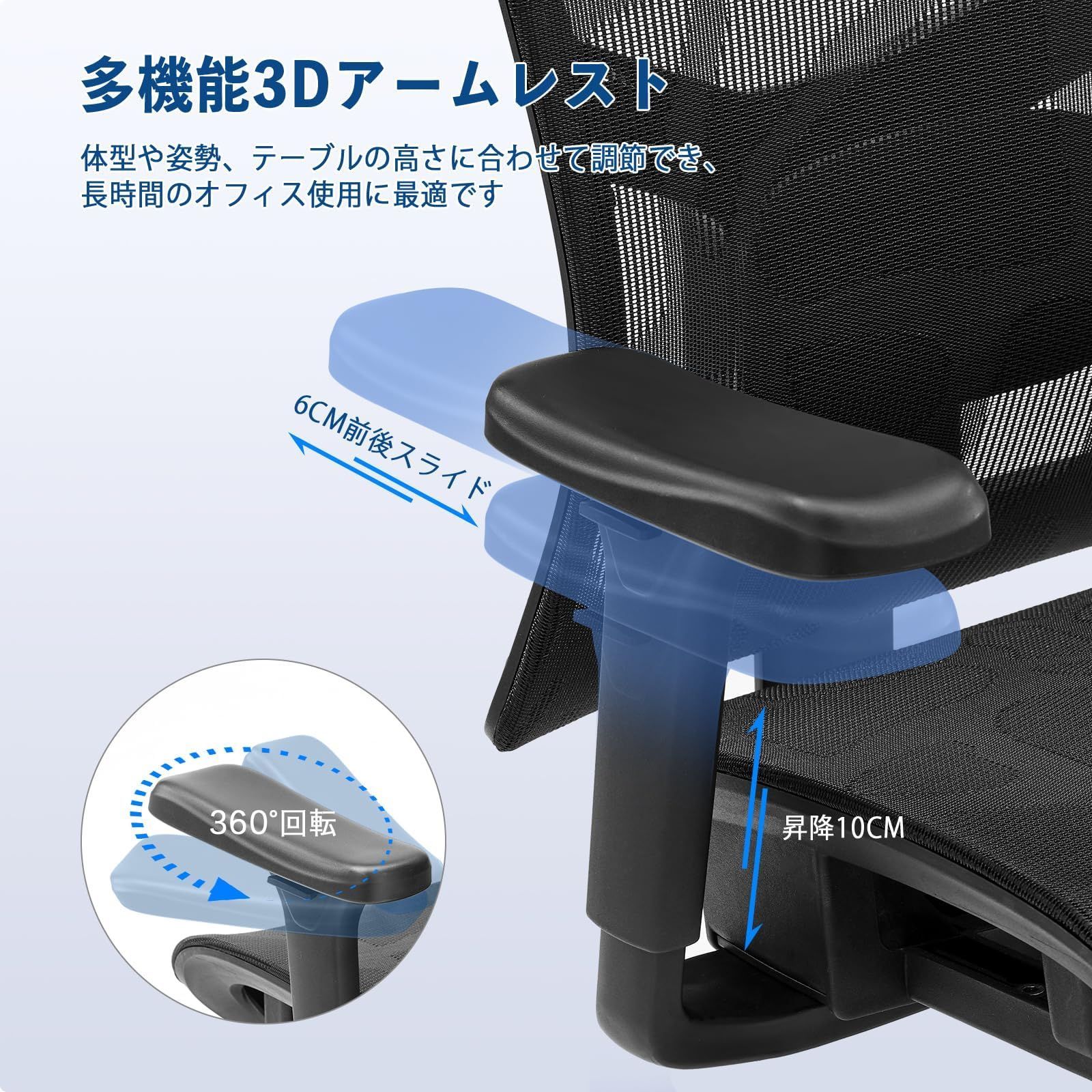 3Dアームレスト