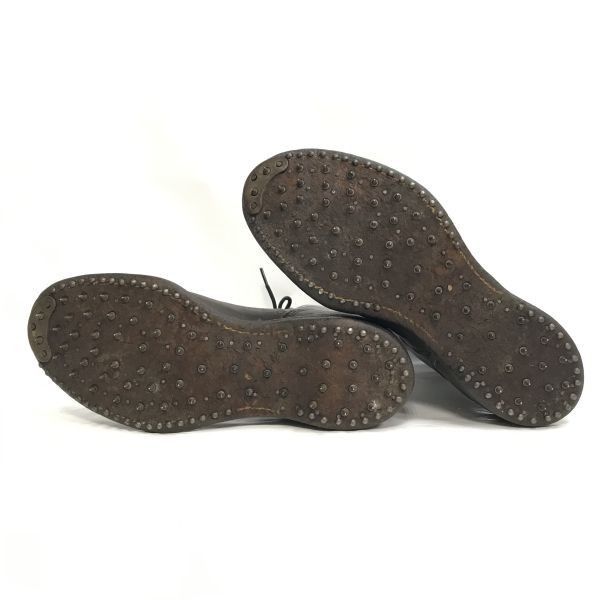 60s-70s?/Vintage★WESCO/ウェスコ★鉄鋲/スパイクソール/ロガーブーツ【8.5C/25.5-26.0-26.5茶】iron studs/JOBMASTER/Leather/Boots/shoes◆bWB110-8 60s-70s?/Vintage☆WESCO/ウェスコ☆鉄鋲/スパイクソール/ロガーブーツ