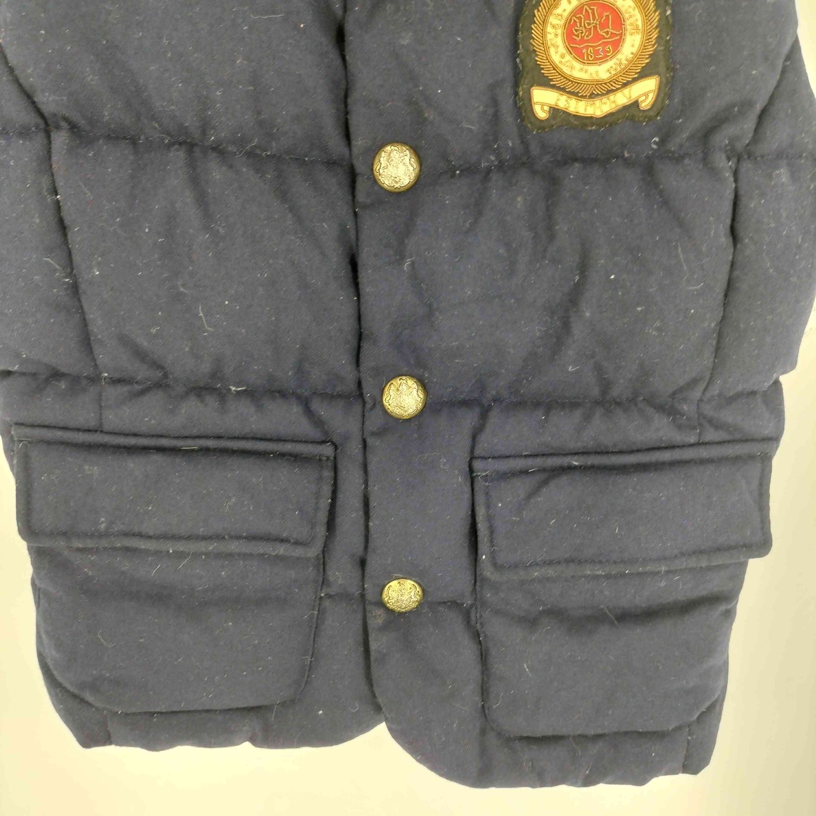 ラグビーラルフローレン Rugby Ralph Lauren エンブレム 刺繍 金ボタン 