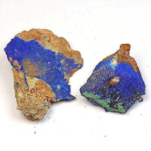 D362-8〕アズライト(藍銅鉱) モロッコ産 Azurite 2個 鉱物原石【メール