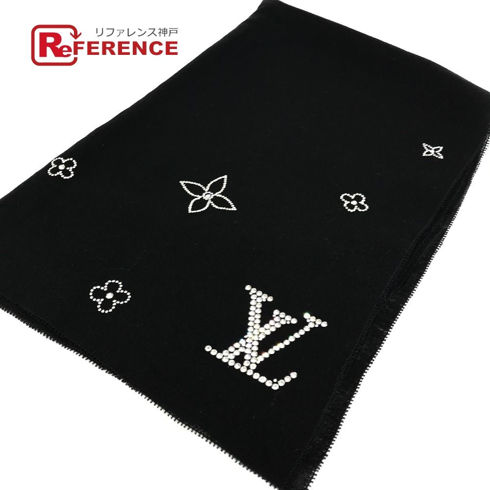 LOUIS VUITTON ルイヴィトン ストール ロゴ ラインストーン LV  