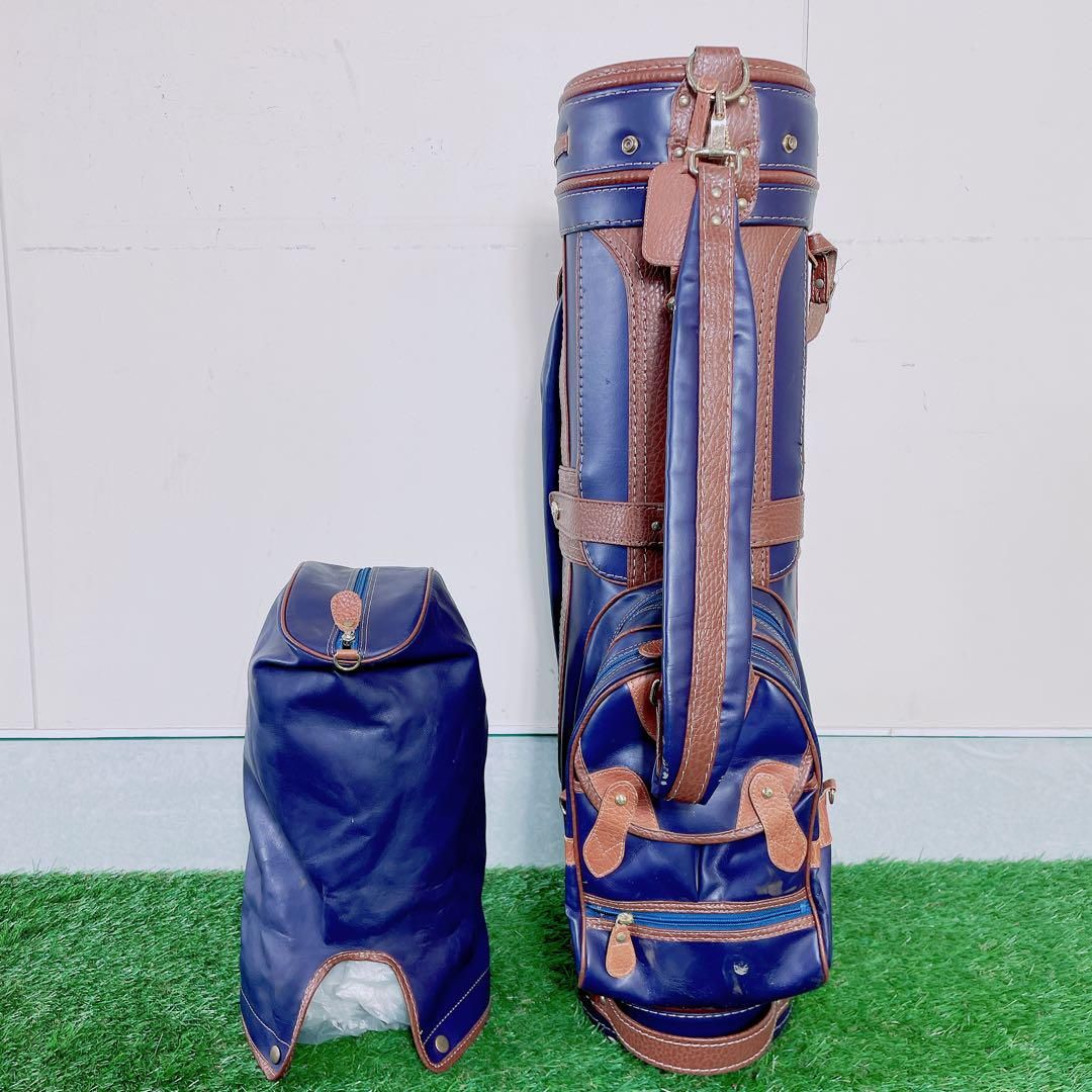ゴルフ キャディバッグ ブルー Enrico エンリココベリ 8号