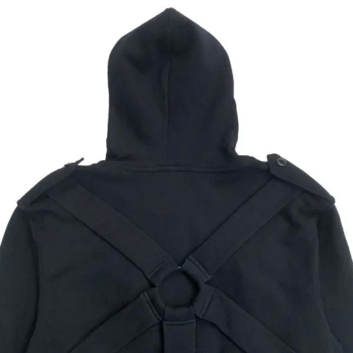 original john PARACHUTE HOODIE BLACK XLのみ パンクファッション