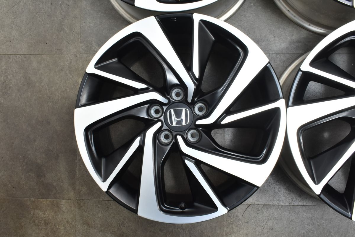 新車外し ENKEI製 ホンダ ヴェゼルRS純正アルミホイール 1本 18インチ7.5J+55 PCD114.3 熊本（送料安い）補修スペア ③ ☆ ラスト1本 新車外し ホンダ ヴェゼル RS 純正 ホイール 18インチ 1
