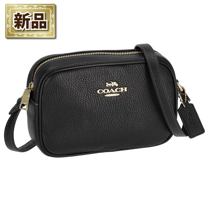 コーチ COACH ショルダーバッグ ミニ ジェイミー カメラバッグ CQ875 IMBLK 2025 AW ブラック リファインド ペブルレザー ゴールド金具