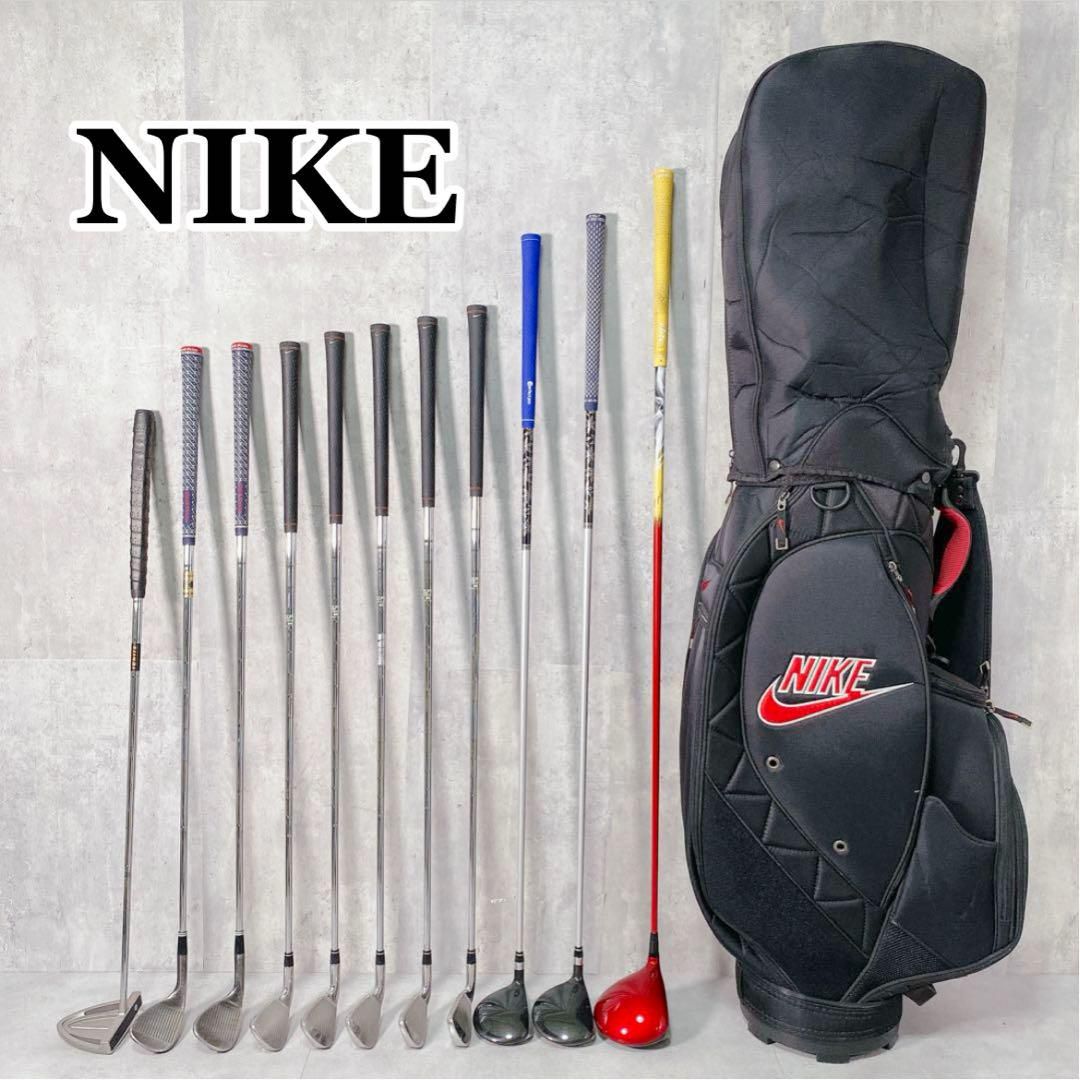 X661 ナイキ メンズ ゴルフ セット 12点 キャディバッグ 黒 カッコいい X661 ナイキ メンズ ゴルフ セット 12点 キャディバッグ 黒