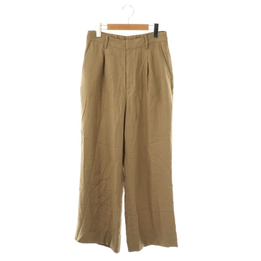プラージュ Plage 24SS washable linen混 ハイウエストパンツ