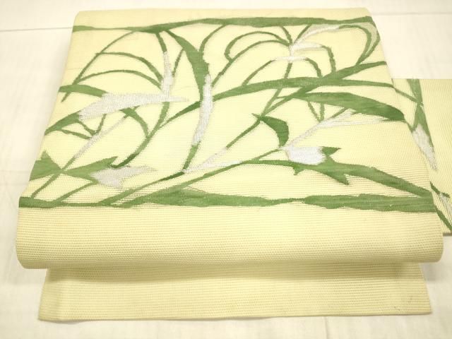 平和屋着物＊夏物 絽綴れ 八寸名古屋帯 とんぼ 金銀糸 正絹 逸品