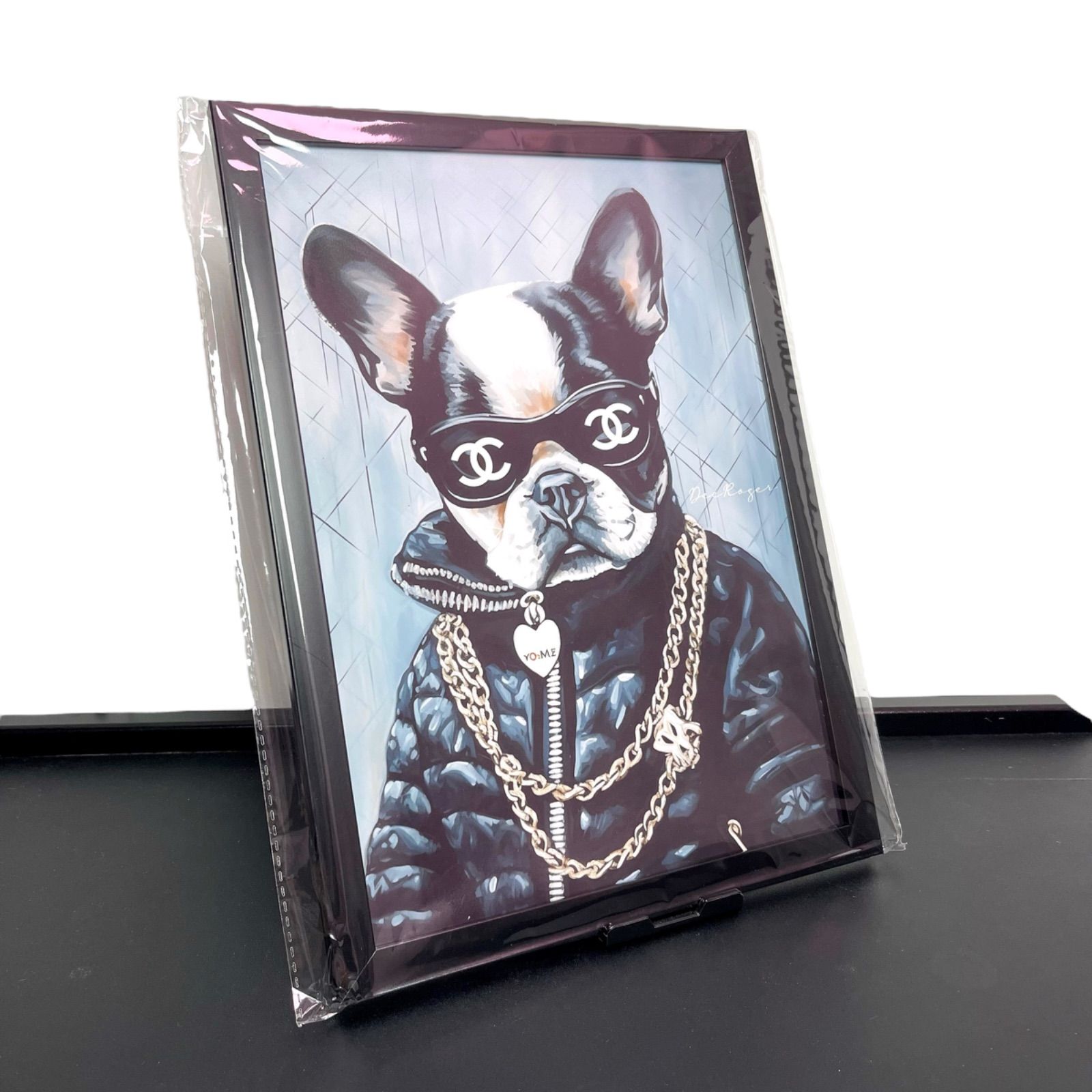 CHANEL Dog Art 額付き ドッグ アートポスター インスタグラマー