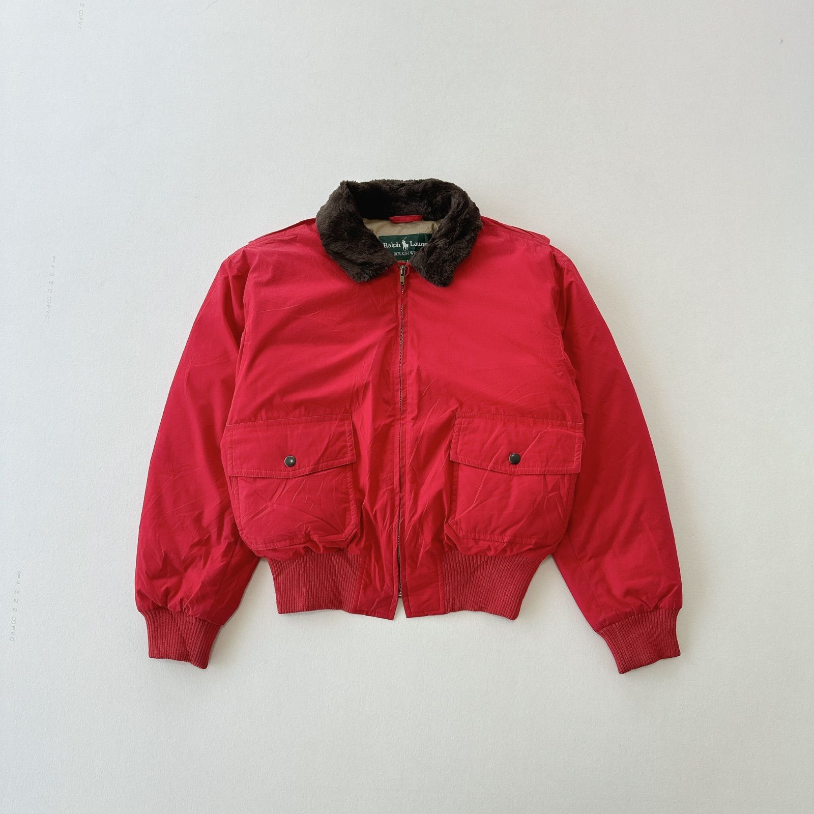 レア 80s ralph lauren ダウンボンバージャケット ワッペン L レア 80s ralph lauren ダウンボンバージャケット ワッペン L