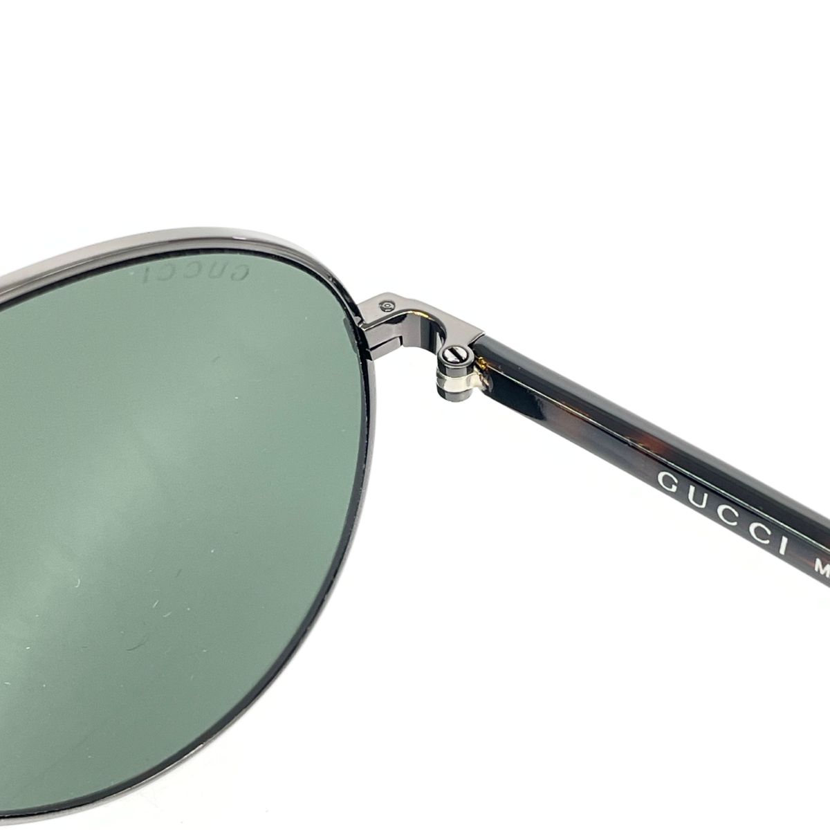 GUCCI グッチ サングラス  ロゴ/シェリーライン/プラ×メタル/ 61□14 145 GG0043SA   ブラウン×ガンメタル メンズ / 240001167420 GUCCI グッチ サングラス ロゴ/シェリーライン/プラ×メタル/ 61□14