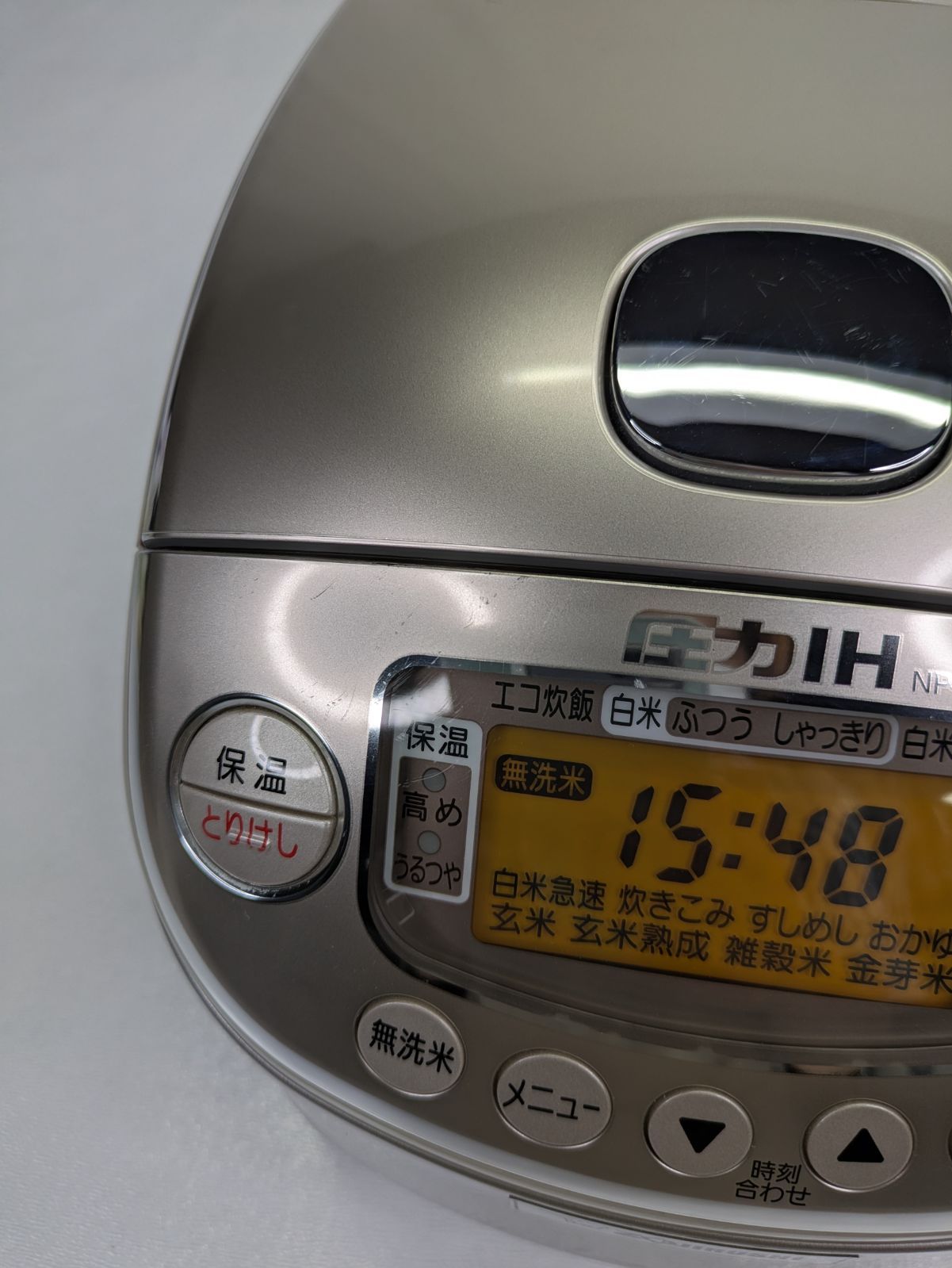 象印 NP-RK05 炊飯器 シルバー 通電確認済み】ZOJIRUSHI・象印・ゾウジルシ・NP-RK05・圧力IH