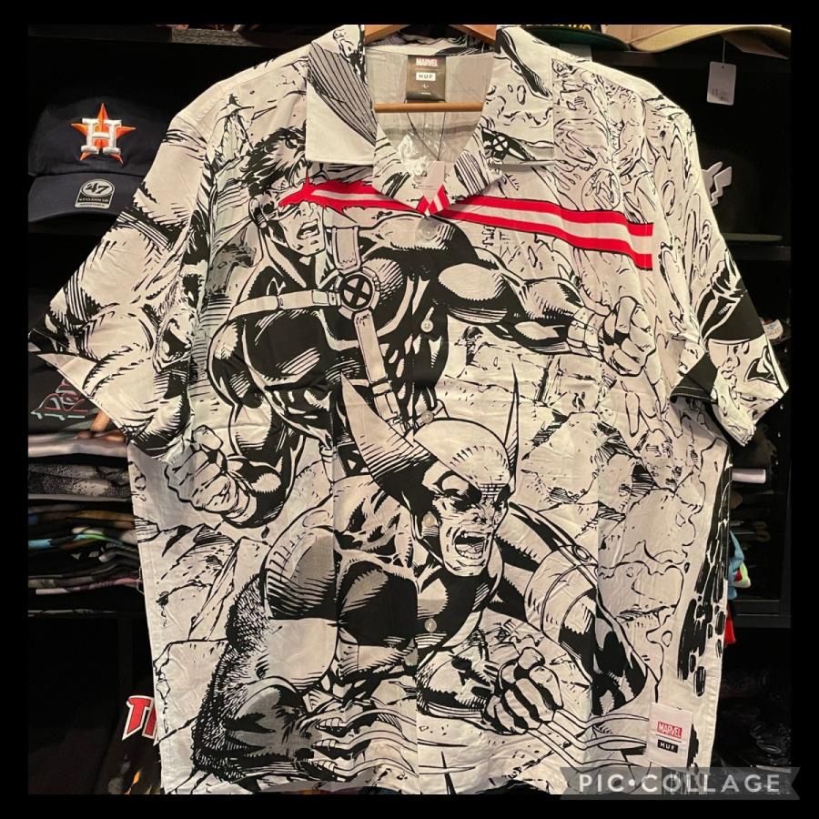 HUF × MARVEL X-MEN RESORT SHIRT Lサイズ - メルカリ