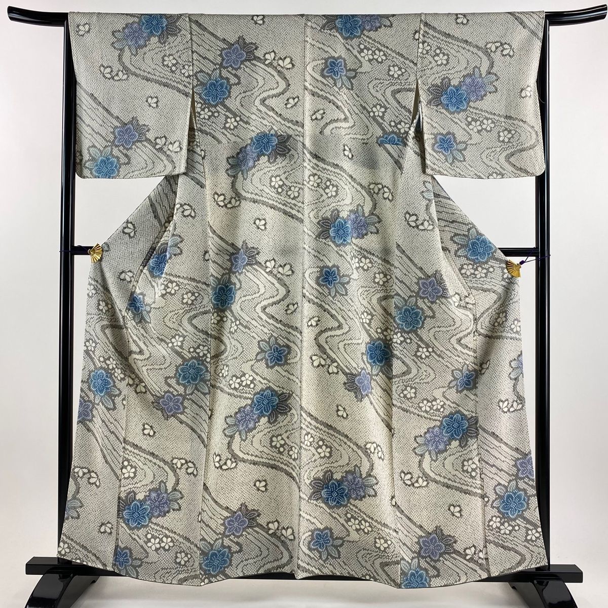 小紋 身丈158cm 裄丈64cm 正絹 美品 秀品 【中古】（小紋 美品 名品  