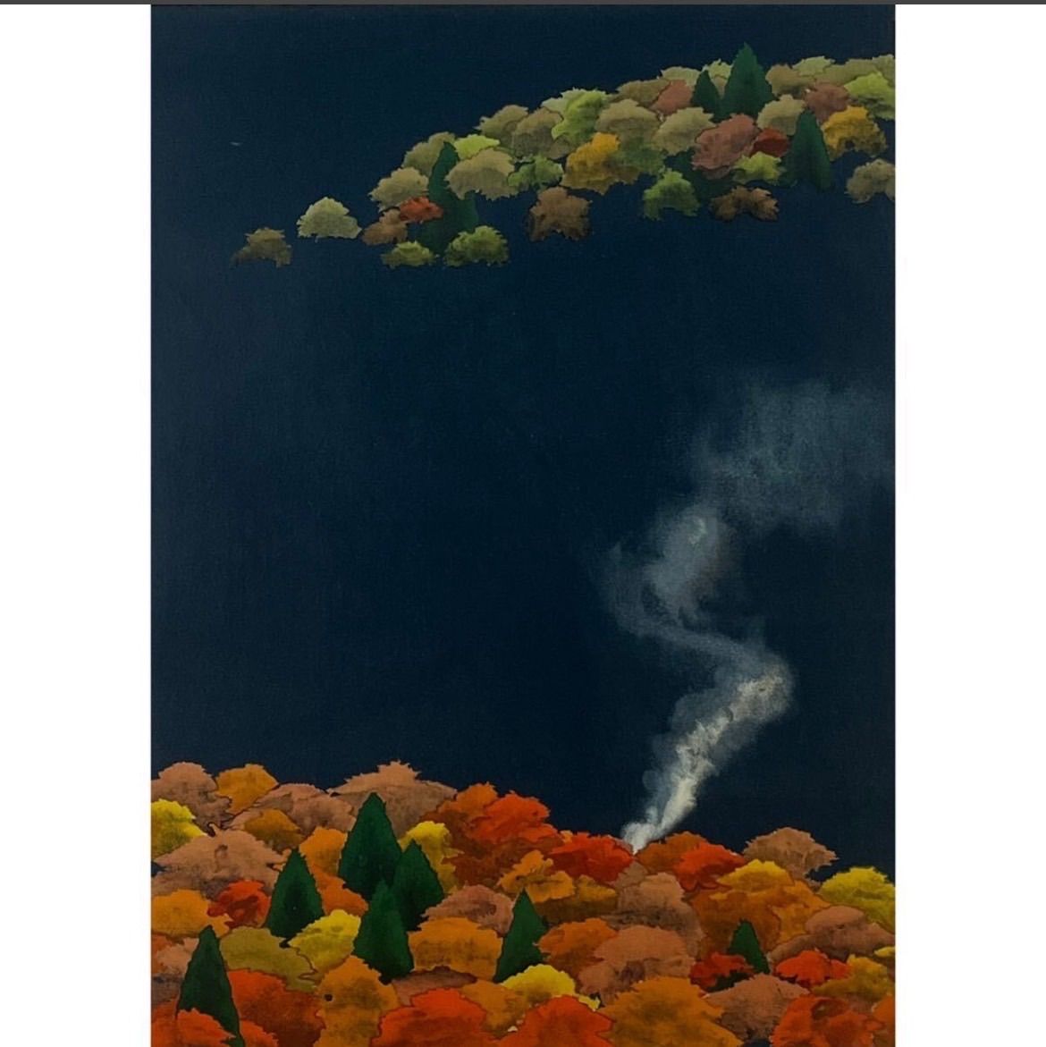 内田正泰「炭焼小屋の秋」リトグラフ 直筆サイン入り 額縁入り 風景画 紅葉 内田正泰「炭焼小屋の秋」リトグラフ 直筆サイン入り 額縁入り