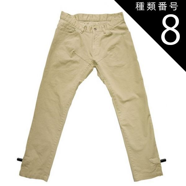 種類8:Ｍ/BEIGE No.3001 リンプロジェクト 自転車向け 裾止め サドルパッチ  チノ チノパン パンツ サイクリング ウェア rin project 