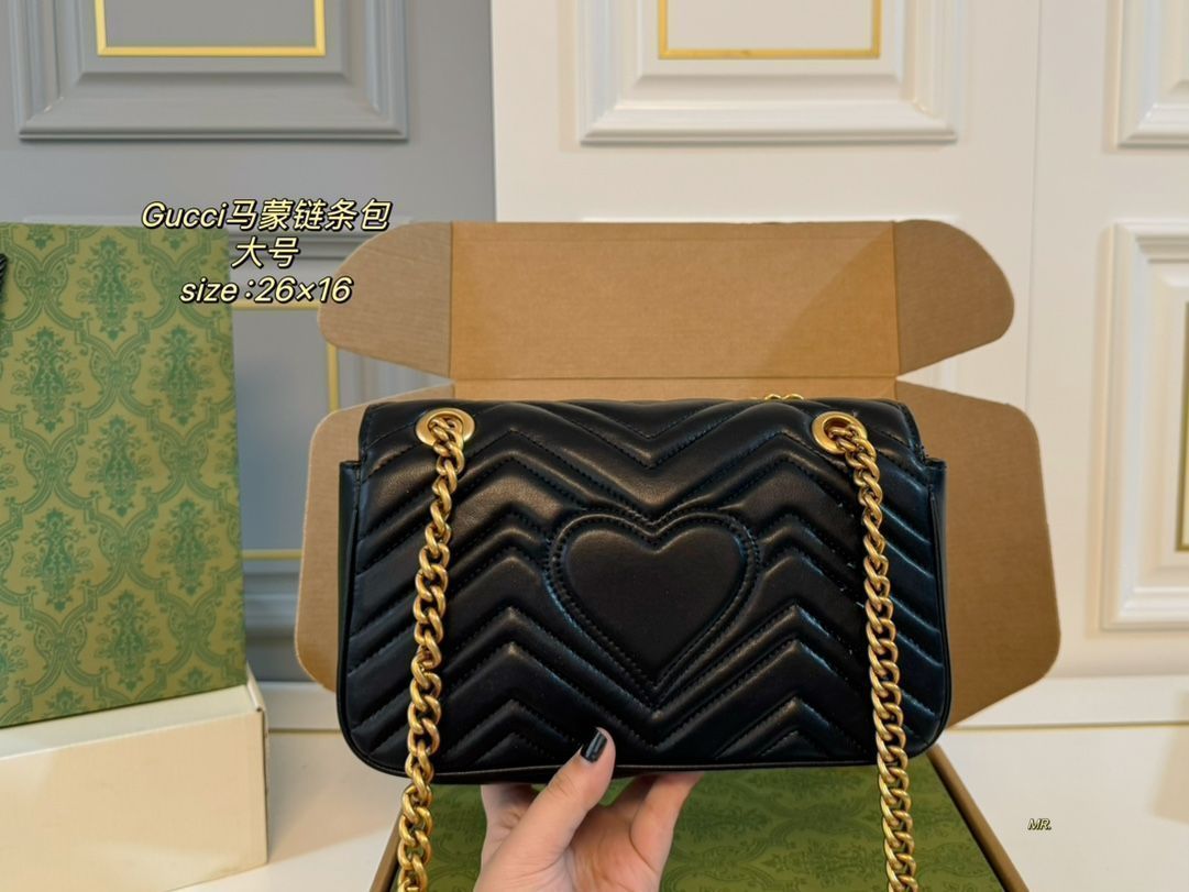 スピード配送◆送込【GUCCI】GGマーモント*チェーンウォレット スピード配送◇送込【GUCCI】GGマーモント*チェーンウォレット