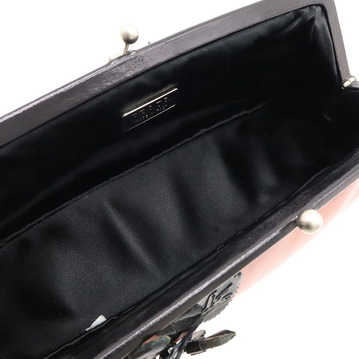 美品 PRADA プラダ フラワー ショルダーバッグ ラムスキン PRADA - プラダ チェーン ショルダーバッグ ベージュ 1BD127 美