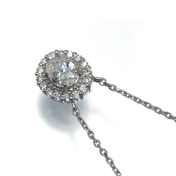 ヴァンドーム ネックレス ダイヤ ダイヤモンド 0.24ct Pt950/Pt850  