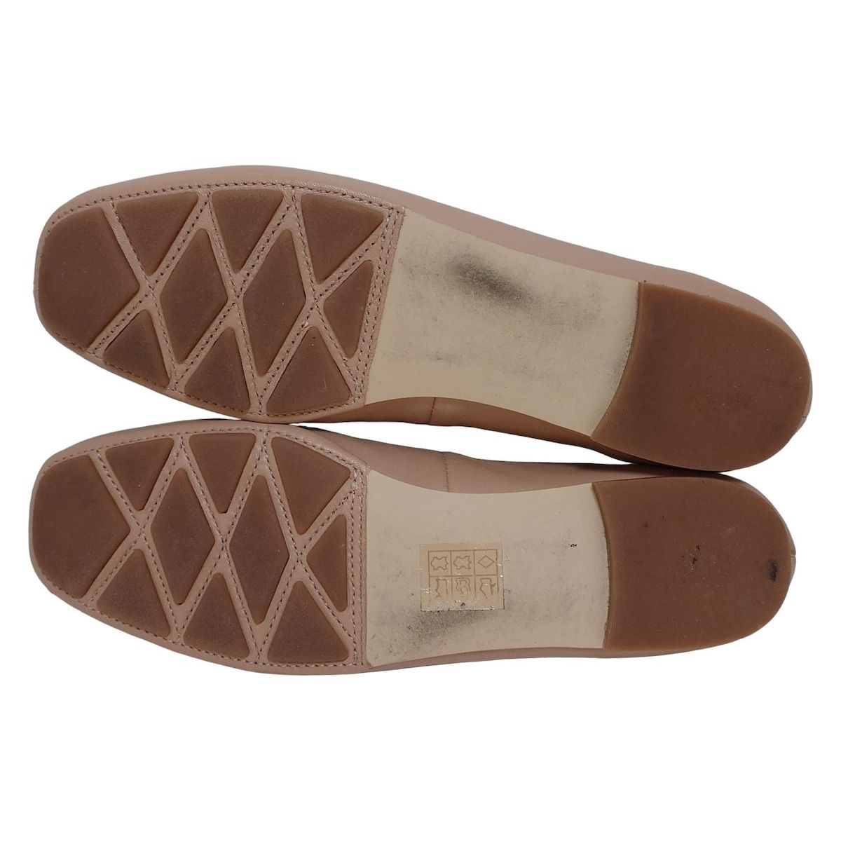 TORY BURCH(トリーバーチ) フラットシューズ 6 1/2 - ライトブラウン