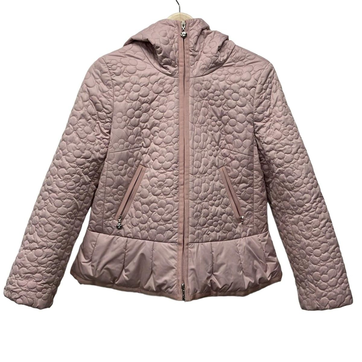 M S GRACY エムズグレイシー ブルゾン サイズ38 M レディース - ライトピンク 長袖|フラワー 花 |キルティング|中綿|春|秋